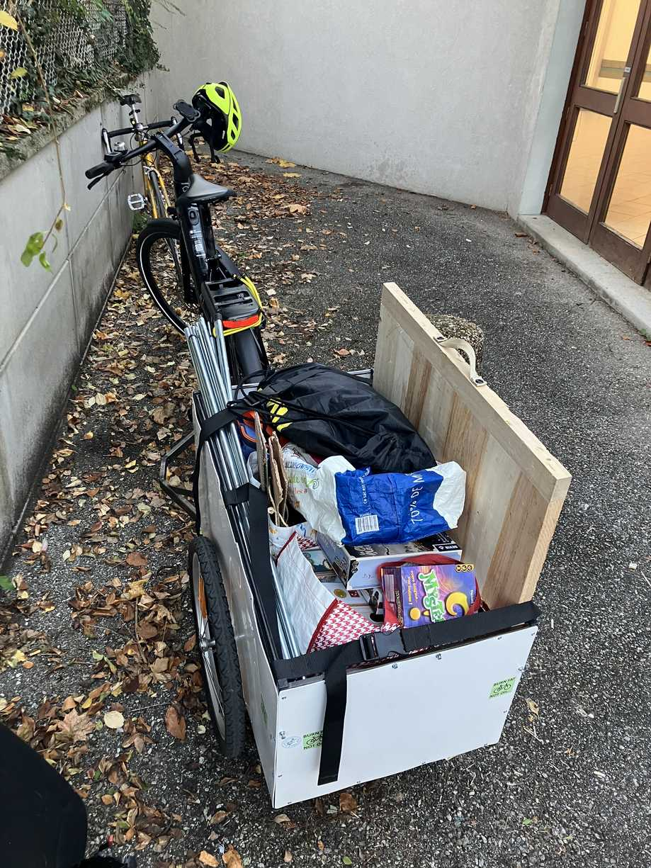 remorque en déménagement